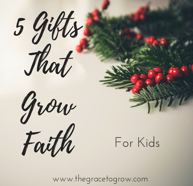 5 Christmas gifts for kids that grow faith! #christmas #faith #giftsforkids #christmasgiftsforchristiankids