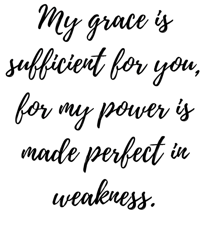 When we as women feel unworthy, scripture points us to the grace of Jesus. His grace is sufficient for us, for his power is made perfect in weakness.