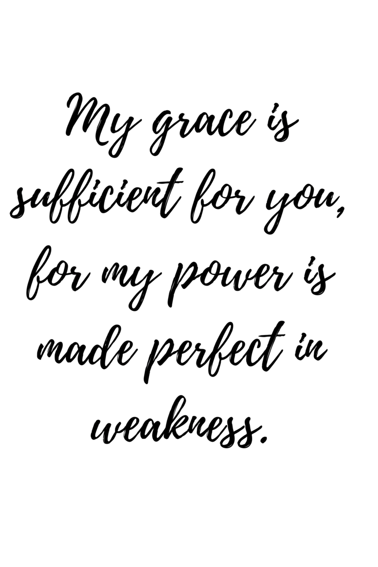 When we as women feel unworthy, scripture points us to the grace of Jesus. His grace is sufficient for us, for his power is made perfect in weakness.