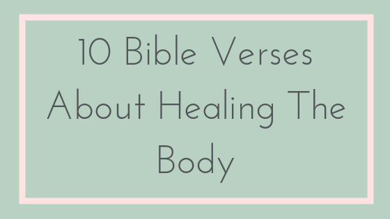 Healthy Body Verses Bible