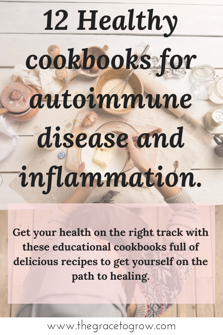 Here are 12 healthy cookbooks for autoimmune disease and inflammation. Arm yourself with theses books that are full of education and delicious recipes. These will help get you started on your healing journey!